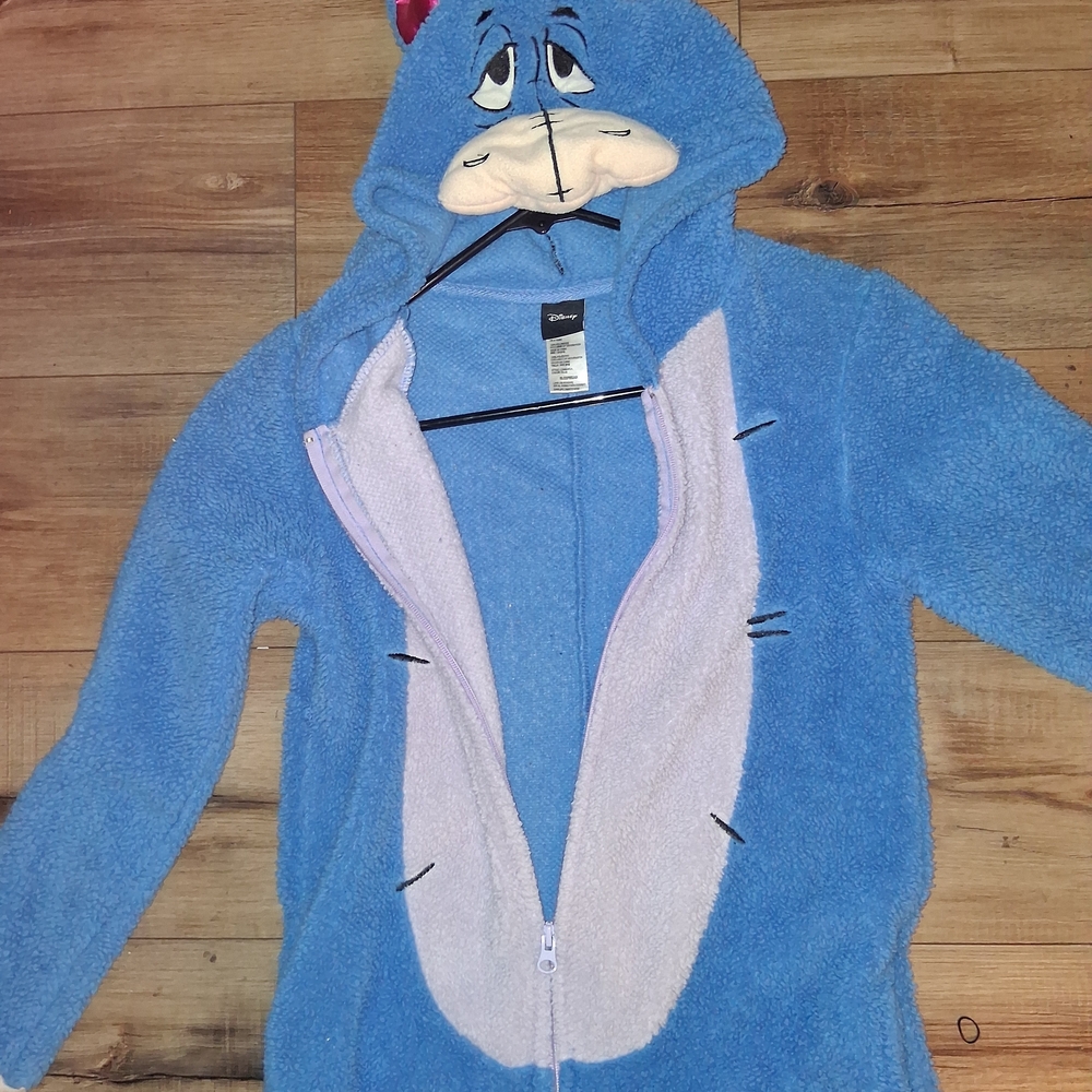 Eeyore Disney Blue Fleece Hooded Onesie